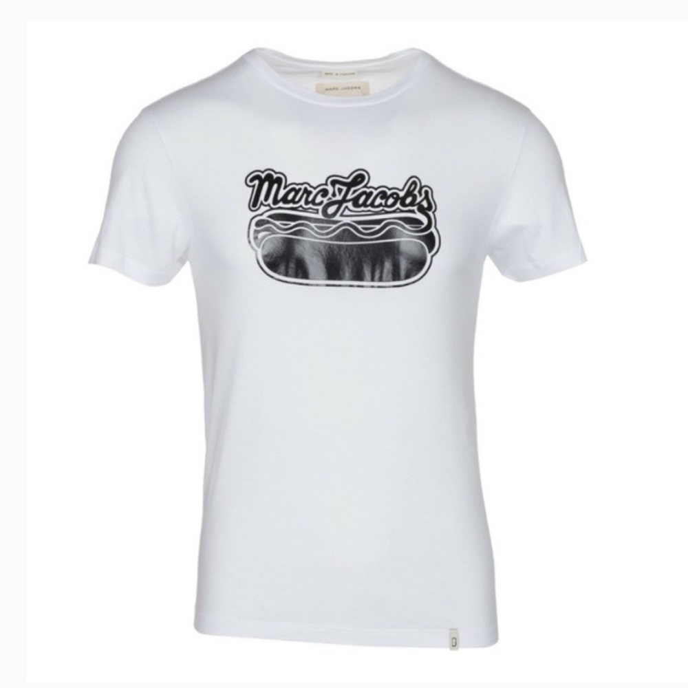 Marc Jacobs White Hot Dog Print Tee